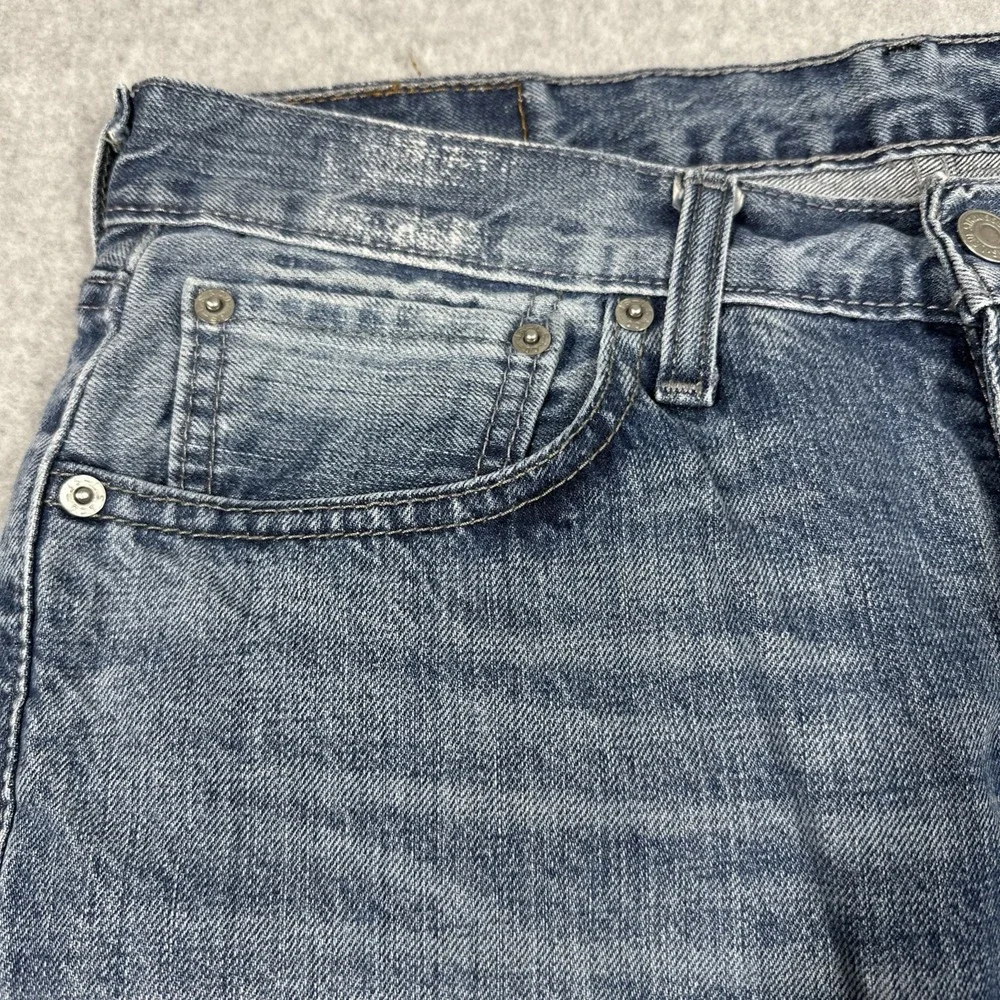 Levi's 514‎ Straight Fit Jeans Men's 32x32 Light Wash Denim Fade Paint Splatter